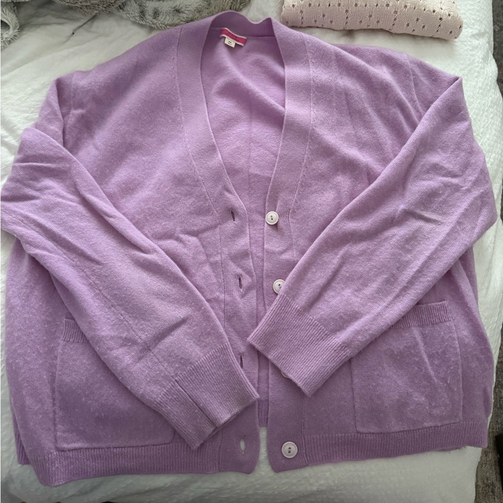 Jcrew Lavender Cashmere Sweater Set